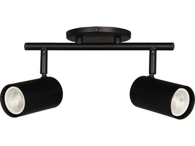 Dainolite Taylor 2-Light Matte Black Cylinder Track & Rail Light DNTAY122SFMB