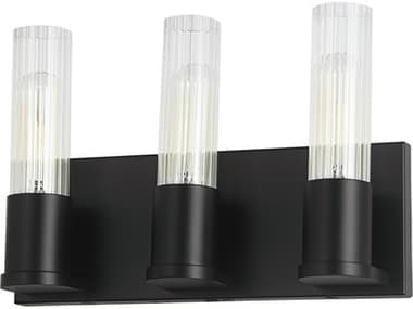 Dainolite Tube 3-Light Matte Black Vanity Light DNTBE123WMB