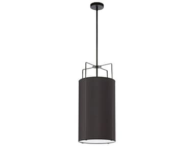 Dainolite Trapezoid 4-Light Black Cylinder Mini Pendant DNTRA124PBK