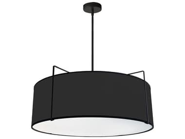 Dainolite Trapezoid 4-Light Black Drum Pendant DNTRA244PBK