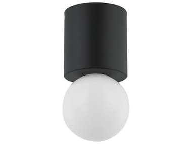 Dainolite Theron 1-Light Matte Black Globe Flush Mount DNTRN51FHMB