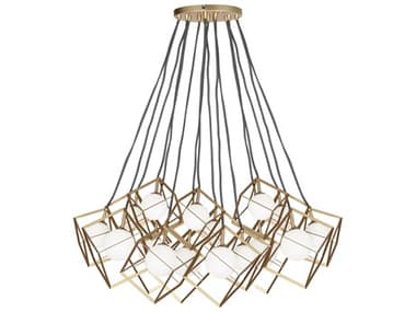 Dainolite Thomson 16-Light Gold Geometric Pendant DNTSN16PGLD