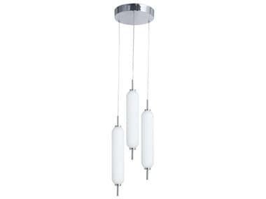 Dainolite Typha 3-Light Polished Chrome Cylinder Mini Pendant DNTYA1230LEDPPC