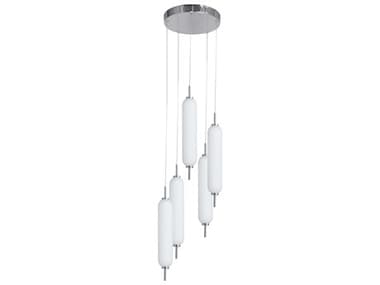 Dainolite Typha 5-Light Polished Chrome Cylinder Mini Pendant DNTYA1250LEDPPC