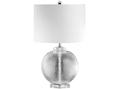 Dainolite Taylor Polished Chrome White Fabric Table Lamp DNTYR235TCLR