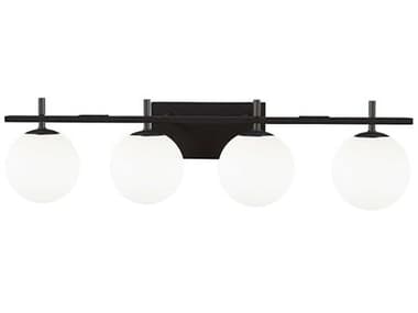 Dainolite Vivaldi 4-Light Matte Black Vanity Light DNVAD324WMB