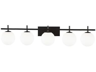 Dainolite Vivaldi 5-Light Matte Black Vanity Light DNVAD415WMB