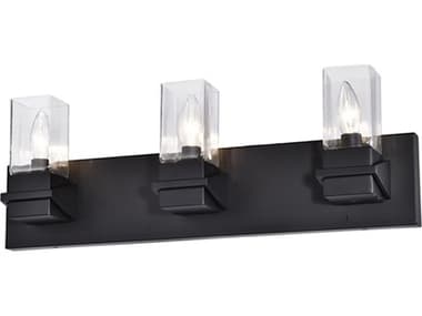 Dainolite Veronica 3-Light Matte Black Vanity Light DNVER243WMB