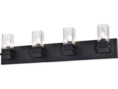 Dainolite Veronica 4-Light Matte Black Vanity Light DNVER324WMB