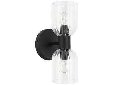 Dainolite Vienna 2-Light Matte Black Wall Sconce DNVIE102WMB
