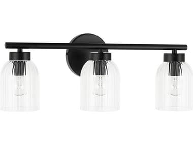 Dainolite Vienna 3-Light Matte Black Vanity Light DNVIE213WMB