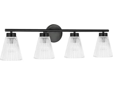 Dainolite Vienna 4-Light Matte Black Vanity Light DNVIE304WMB