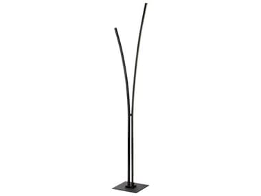 Dainolite Vincent Matte Black White Floor Lamp DNVIN6536LEDFMB