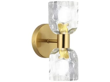 Dainolite Vallora 2-Light Aged Brass Vanity Light DNVLA102WAGBCLR