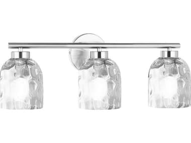 Dainolite Vallora 3-Light Polished Chrome Vanity Light DNVLA213WPCCLR