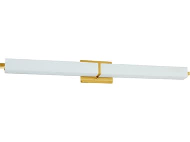 Dainolite Vonte 1-Light Aged Brass Vanity Light DNVLD17236AGB