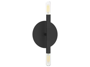 Dainolite Wand 2-Light Matte Black Wall Sconce DNWAN132WMB