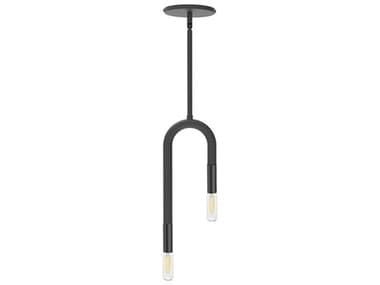 Dainolite Wand 2-Light Matte Black Linear Mini Pendant DNWAN152PMB