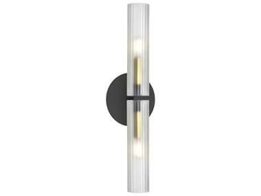 Dainolite Wand 2-Light Matte Black Aged Brass Wall Sconce DNWAN192WMBAGBFR