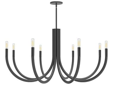 Dainolite Wand 8-Light Matte Black Candelabra Chandelier DNWAN388CMB