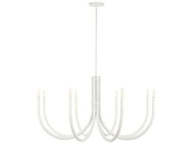 Dainolite Wand 8-Light Sandy White Candelabra Chandelier DNWAN388CSW