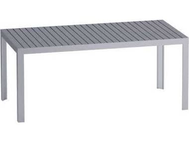Driade Outdoor Kalimba Aluminum 70.9''W x 35.4''D Rectangular Dining Table in Anodized DRID00369H043