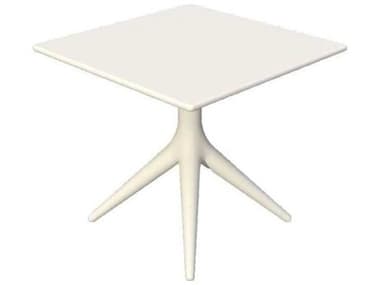 Driade Outdoor App Polypropylene 31.4'' Wide Square Dining Table in White DRID00622V002