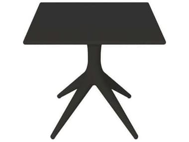 Driade Outdoor App Polypropylene 31.4'' Wide Square Dining Table in Black DRID00622V091