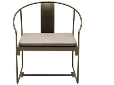 Driade Outdoor Mingx Steel Cushion Dining Arm Chair in Bronze DRID03508A122