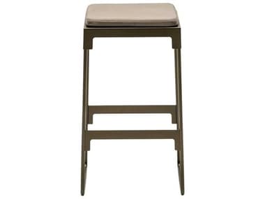 Driade Outdoor Mingx Steel Cushion Bar Stool in Bronze DRID04307B122