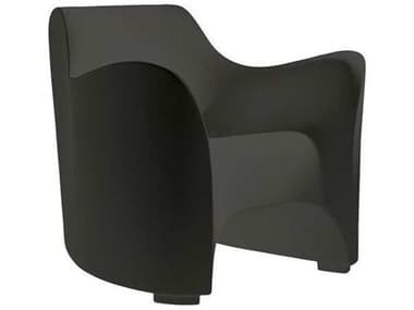 Driade Outdoor Tokyo-pop Monobloc Lounge Chair in Black DRID28348A057