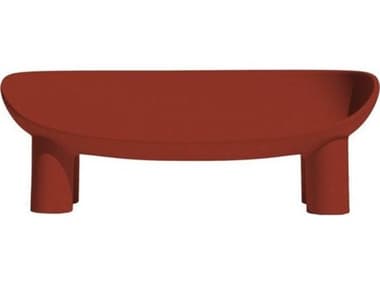 Driade Outdoor Roly Poly Polyethylene Sofa in Red Brick DRID30125C037