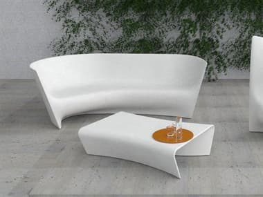 Driade Outdoor Plie Grand Plie Piaffe Polyethylene Monobloc Lounge Set in White DRIPLIEGRNDLNGSET