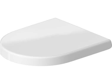 Duravit Toilet Accessories 15'' White D-shaped Toilet Seat - Soft Closure DUR0069890000