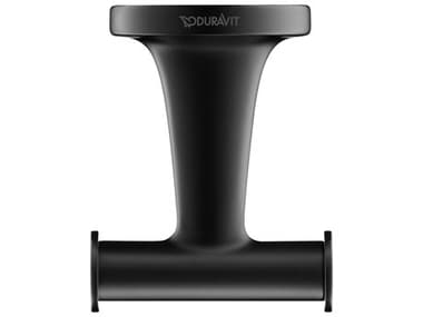 Duravit Starck T Matte Black Double Robe Hook DUR0099304600