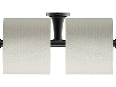 Duravit Starck T Matte Black Double Toilet Paper Holder DUR0099384600