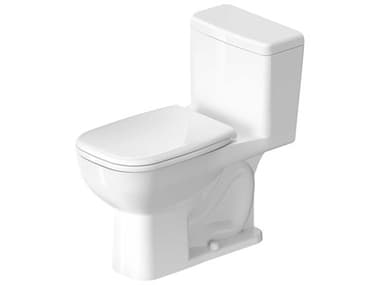 Duravit D-code 16'' Ceramic White High Gloss One Piece Toilet - Left-hand lever DUR0113010001