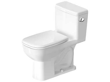 Duravit D-code 16'' Ceramic White High Gloss One Piece Toilet - Right-hand lever DUR0113010082