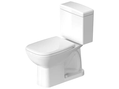 Duravit D-code 14'' Ceramic White High Gloss Two Piece Toilet DUR0117010062