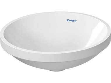 Duravit Architec 15'' White High Gloss Undermount Sink with no faucet holes DUR0319370000