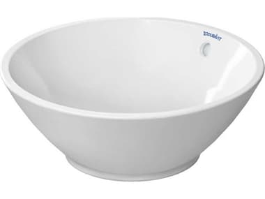 Duravit Design 17'' Ceramic White High Gloss Washbowl Sink with no faucet holes DUR0325420000