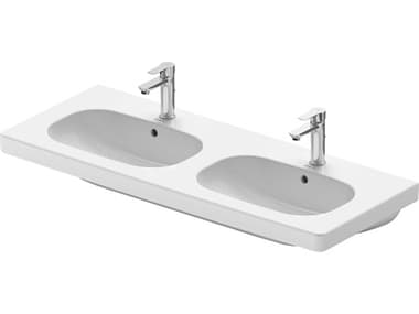 Duravit D-code 47'' Ceramic White High Gloss Sink with 1 Faucet hole DUR03481200002