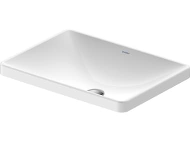 Duravit D-neo 24'' Ceramic White High Gloss Undermount Sink - with no faucet holes DUR0358600079