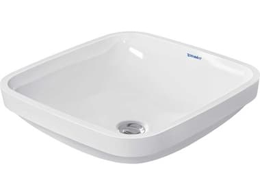 Duravit Durastyle 16'' Ceramic White High Gloss Undermount Sink with No Faucet holes DUR0373370017