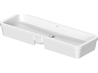 Duravit Vero 39'' White High Gloss Undermount Sink with No Faucet Hole DUR0384100017