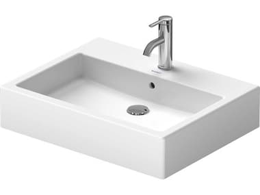 Duravit Vero 23'' Ceramic White High Gloss Washbowl Sink with 1 Faucet Hole DUR0452600000