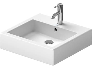 Duravit Vero 20'' Ceramic White High Gloss Sink with 1 Faucet Hole DUR0454500000