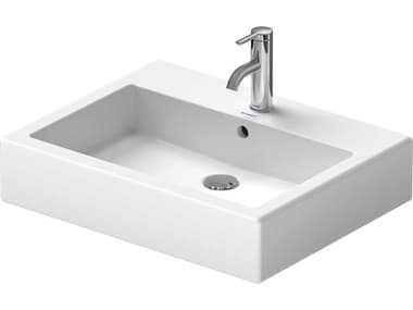 Duravit Vero 23'' Ceramic White High Gloss Sink with 3 Faucet Hole DUR0454600000