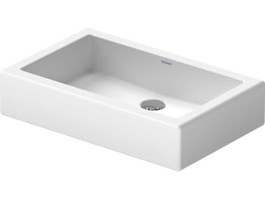 Duravit Vero 24'' Ceramic White High Gloss Washbowl Sink with No Faucet Hole DUR0455600000