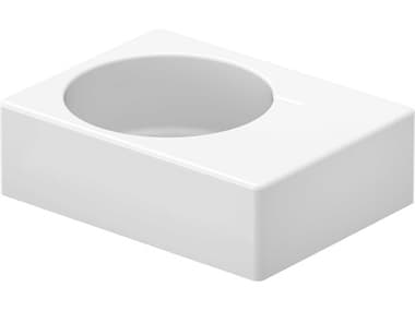 Duravit Design 24'' Rectangular Ceramic White High Gloss Undermount Sink with no faucet holes - Left sided basin DUR0684600000